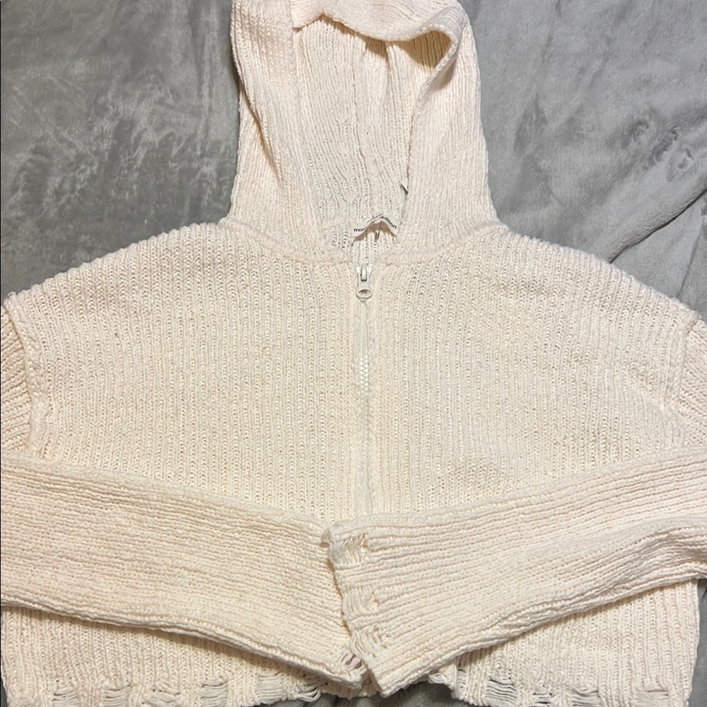 Cozy Cream Hooded Sweater Set